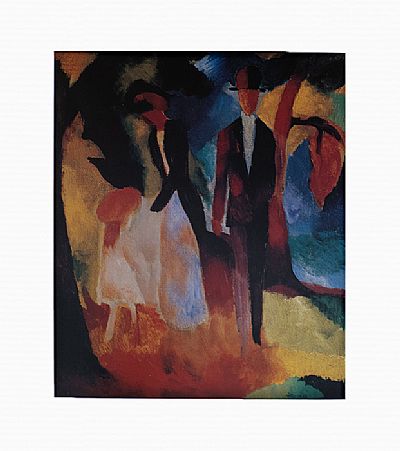 Αφίσα August Macke Leute am blauen see