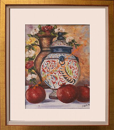 Λάδι Flowers in a vase