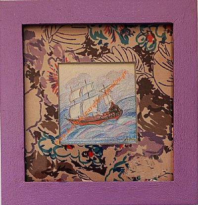 Πρωτότυπο έργο ζωγραφικής με κορνίζα & τζάμι