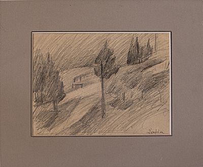 Σχέδιο Country side με μολύβι