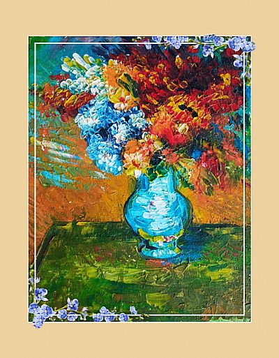 Ελαιογραφία Flowers 3