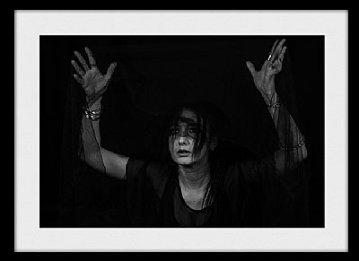 Καλλιτεχνική φωτογραφία Theatrical side με πασπαρτού & τζάμι